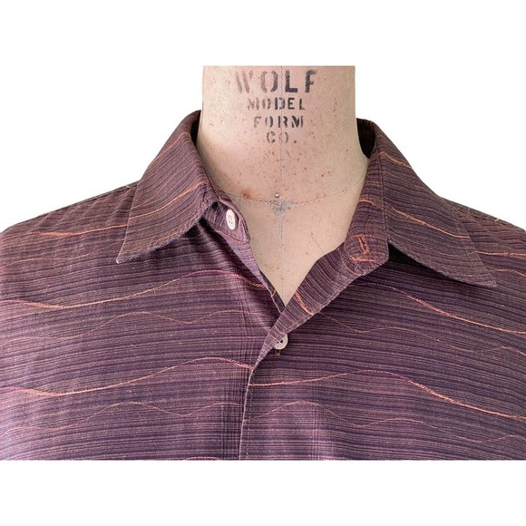 The Havanera Co Mens Striped Button Down Casual Shirt XL - Picture 2 of 8